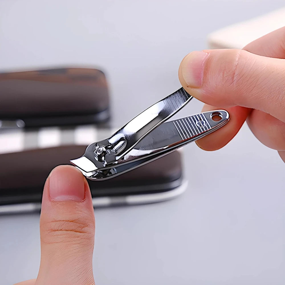 Kit De Cuidados Com As Unhas – Conjunto De Manicure E Pedicure Com Cortador, Tesoura E Pinça