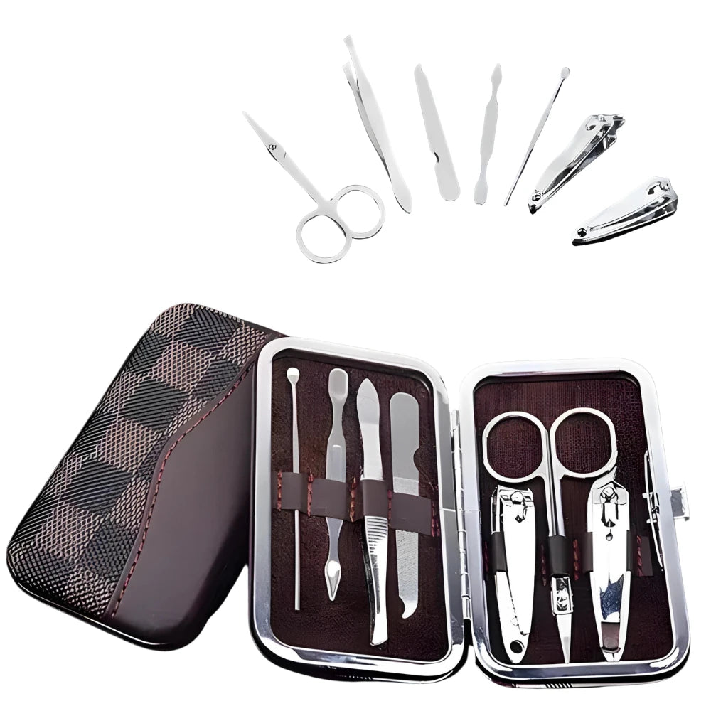 Kit De Cuidados Com As Unhas – Conjunto De Manicure E Pedicure Com Cortador, Tesoura E Pinça