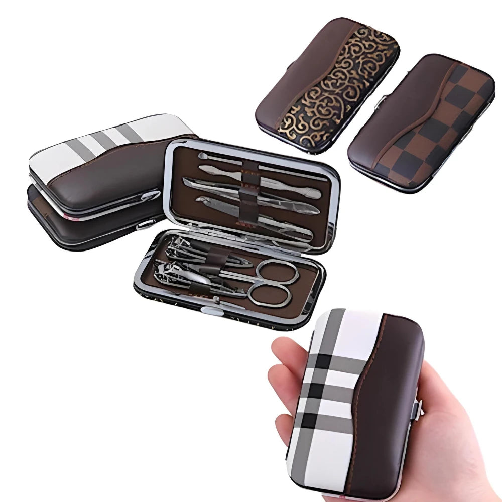 Kit De Cuidados Com As Unhas – Conjunto De Manicure E Pedicure Com Cortador, Tesoura E Pinça