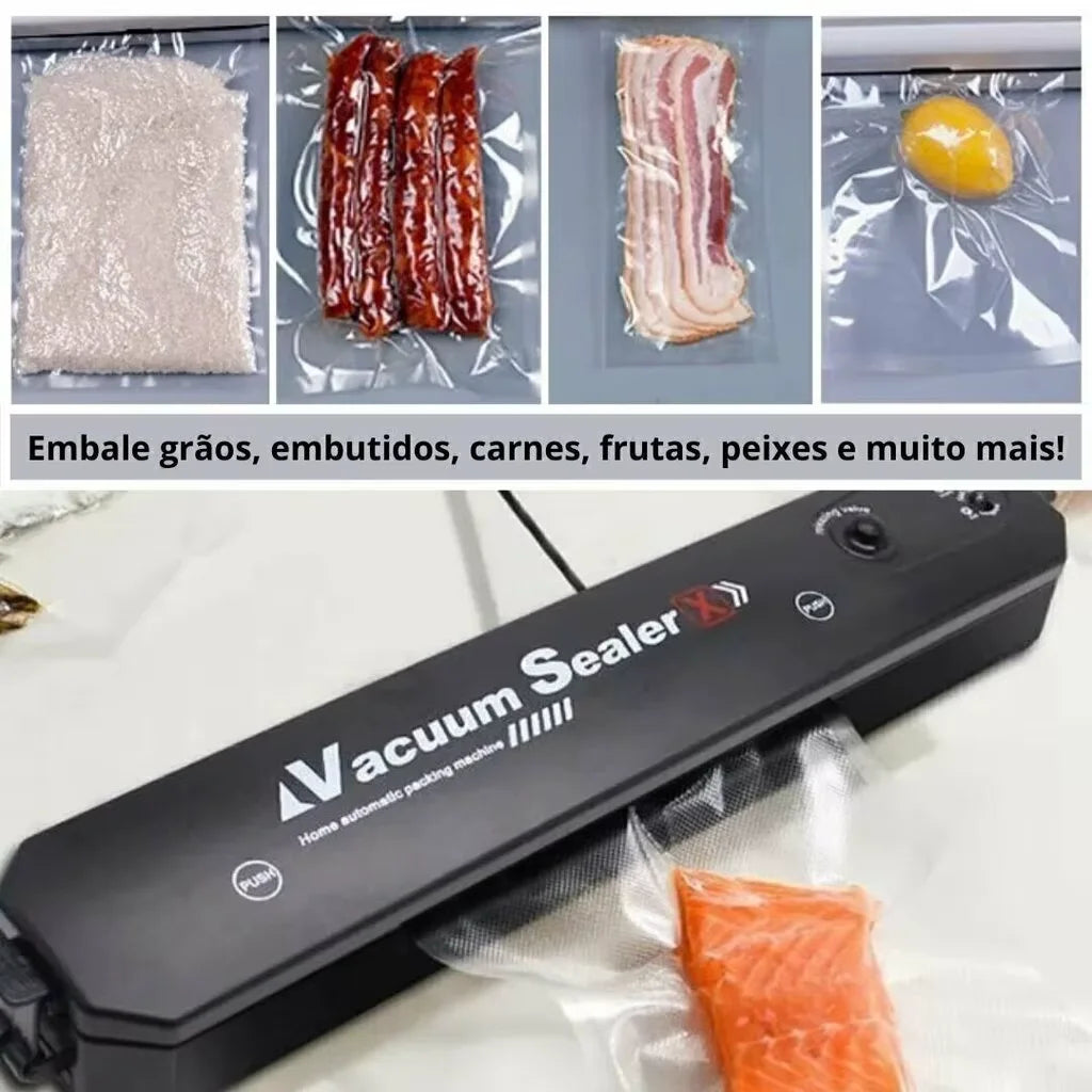Máquina de embalagem automática de alimentos, selagem a vácuo, portátil, doméstica, selagem de alimentos, ajudante de cozinha