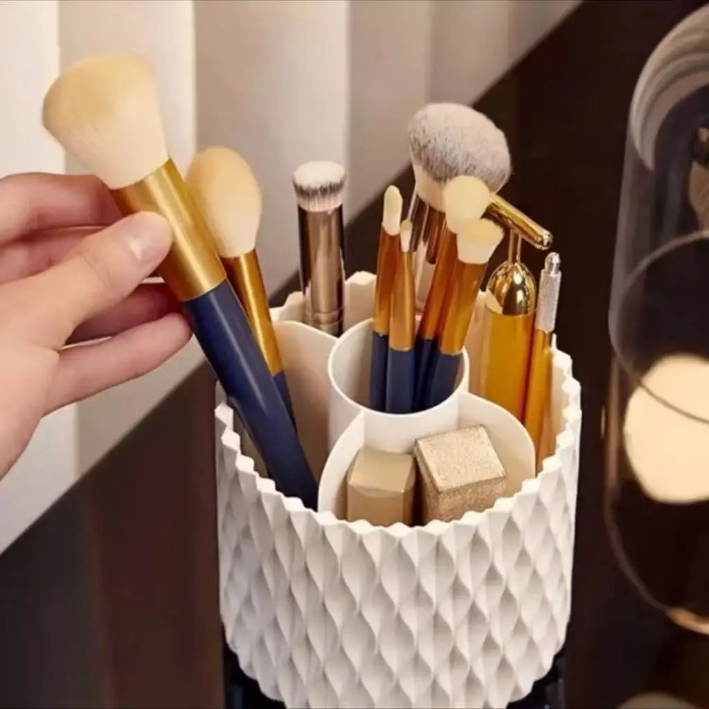 Porta Pinceis e Caneta Giratório de 360° para pincéis de maquiagem