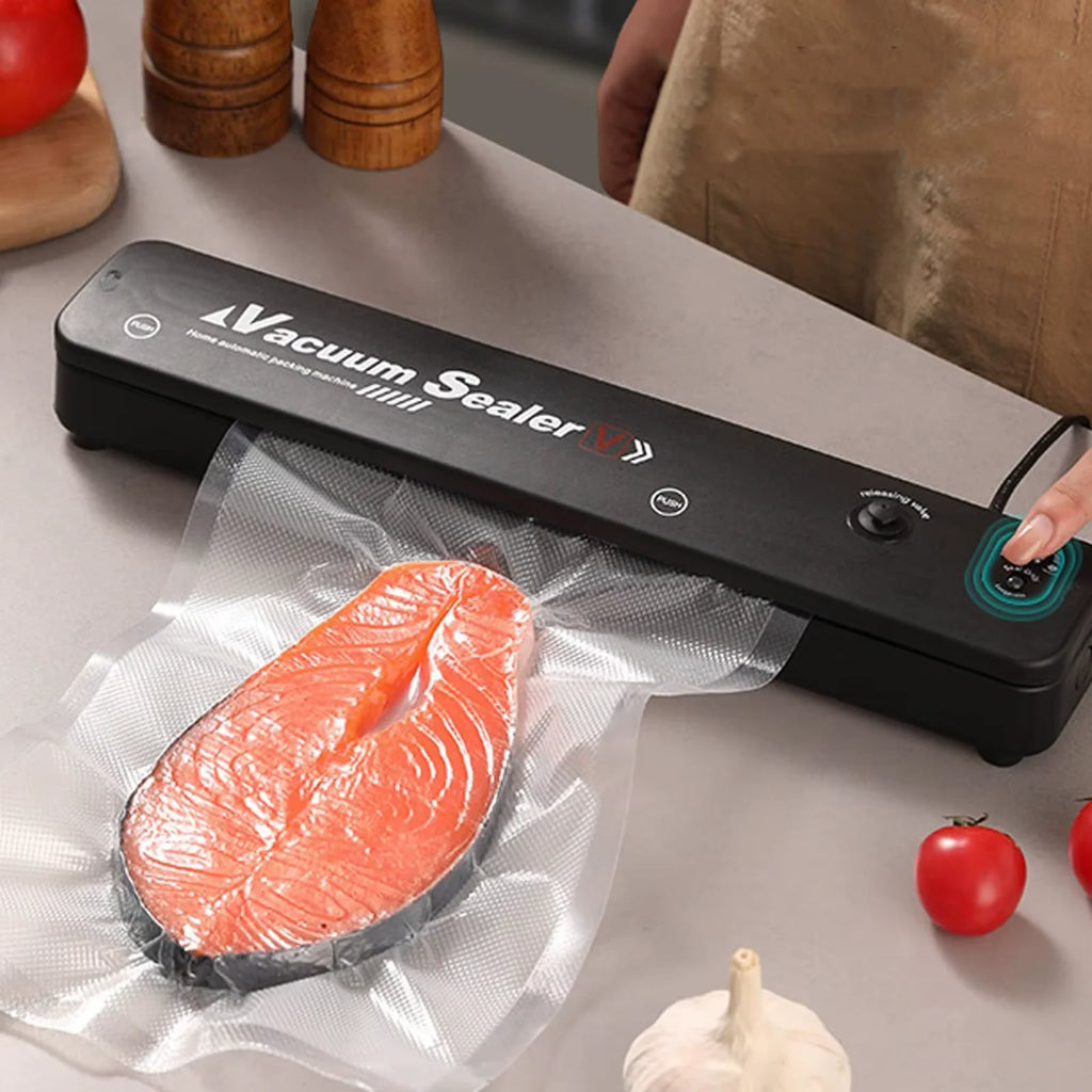 Máquina de embalagem automática de alimentos, selagem a vácuo, portátil, doméstica, selagem de alimentos, ajudante de cozinha
