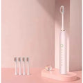 Kit Escova Elétrica Inteligente Ultrassônica IPX7 4 Cabeças Leve e Silenciosa para Uso Diário e Viagens