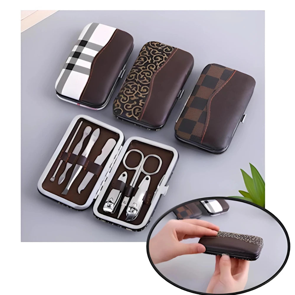 Kit De Cuidados Com As Unhas – Conjunto De Manicure E Pedicure Com Cortador, Tesoura E Pinça