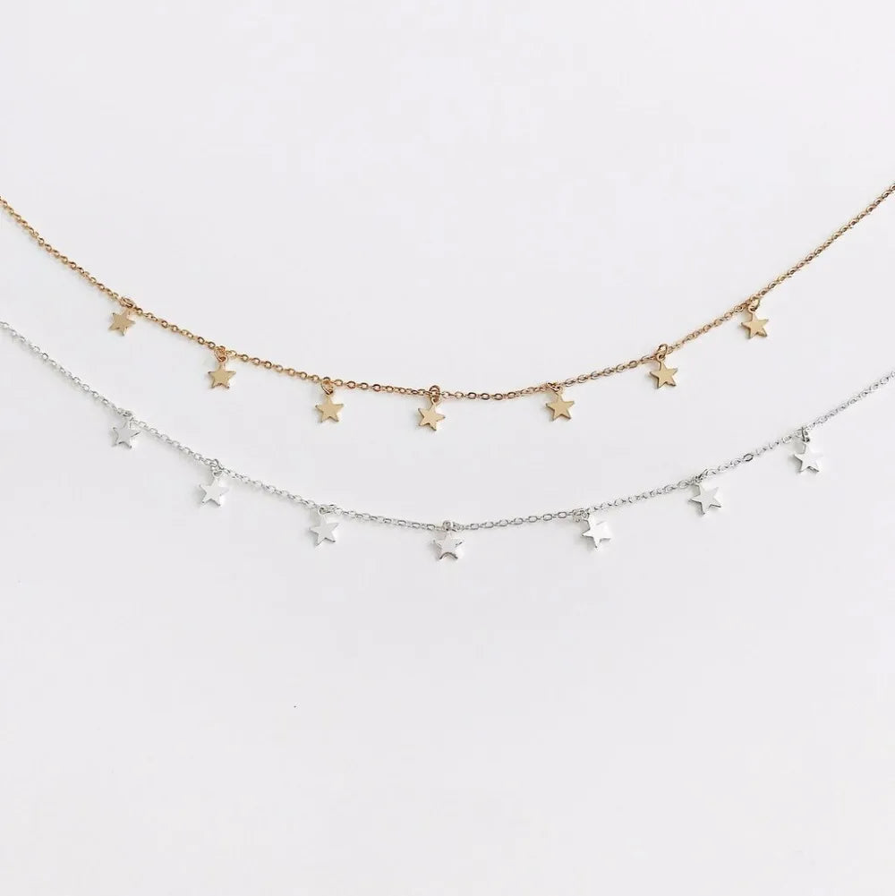 colar boho chocker ouro cor