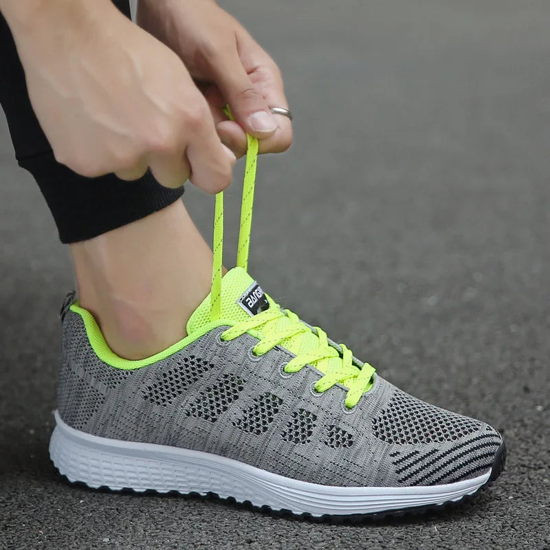 Tenis casual respirável feminino