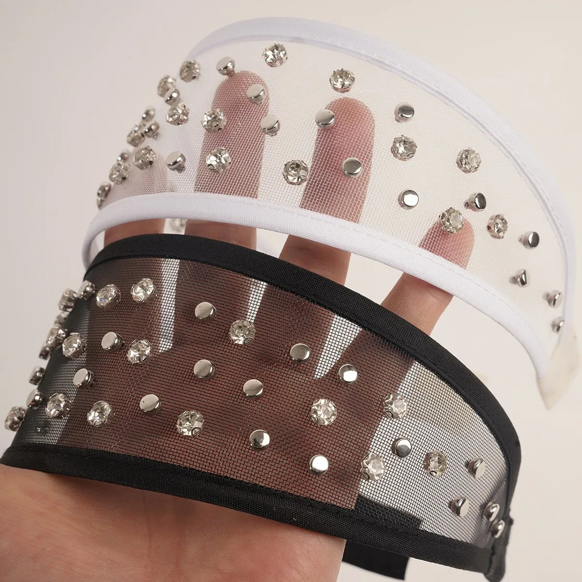 Tiara Elegante de Pérolas e Strass para Mulheres, Faixa de Cabelo Luxuosa Acolchoada