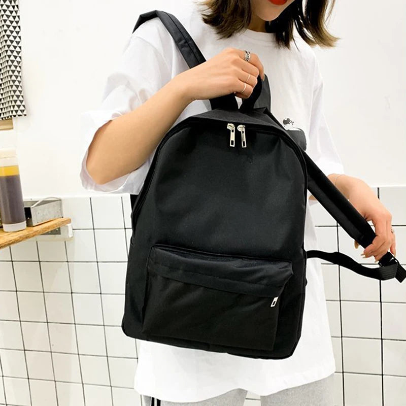 Mochila estudantil de grande capacidade para homens e mulheres