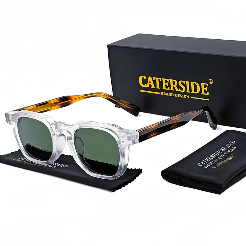 Óculos de Sol CATERSIDE Fashion Masculinos com Armação Pequena Quadrada
