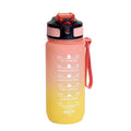 Garrafa de Água Motivacional 600ml, Garrafa Esportiva à Prova de Vazamentos