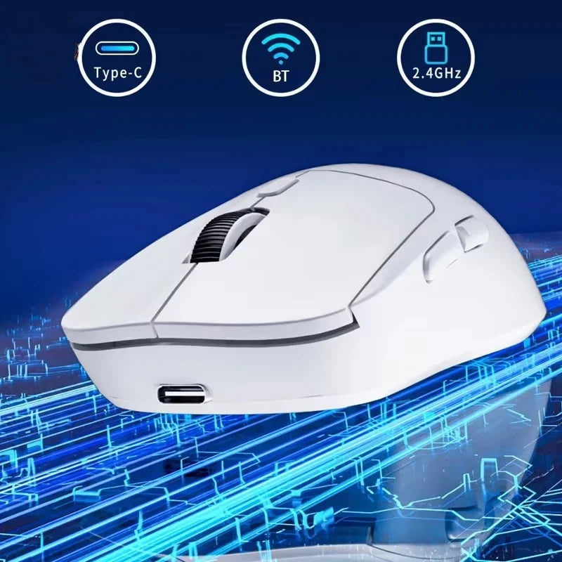 Mouse Lenovo Bluetooth 2.4G Sem Fio Três Modos Recarregável Ergonômico
