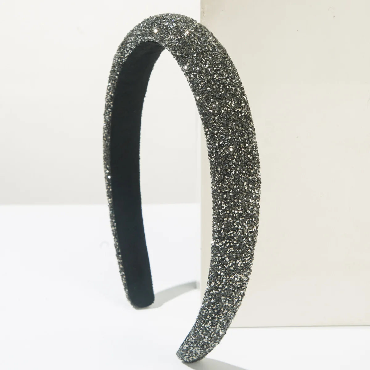 Tiara de cabelo acolchoada com esponja brilhante, acessórios para cabelo adulto