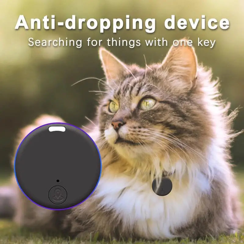 Mini Localizador GPS para Animais de Estimação e Cães, Alarme AntiLost, Smart Tag, Chaveiro Tracer Compatível com Bluetooth, Carteira e Dog Tracker, Key Finder