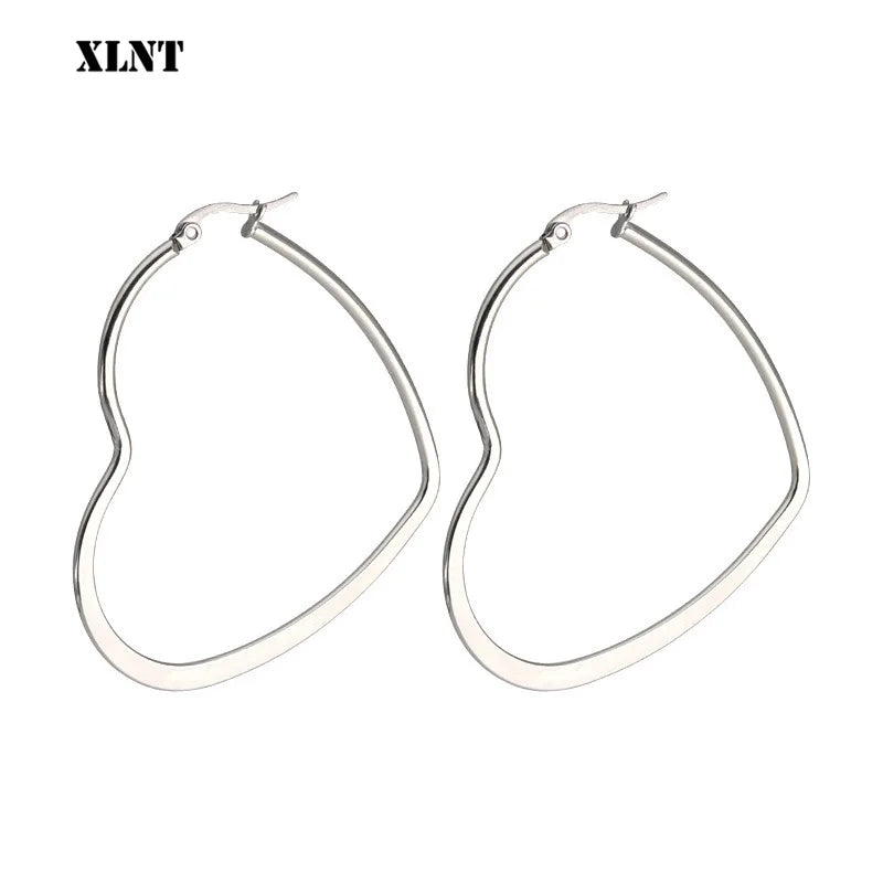 brincos para mulheres ouro prata cor cobre simples amor jóias românticas