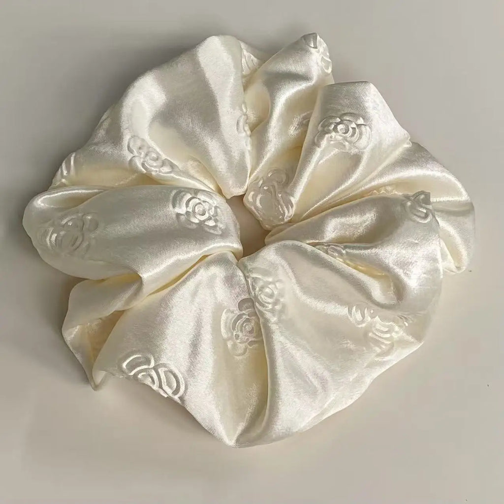 Xuxa de cabelo de cetim scrunchie lenço
