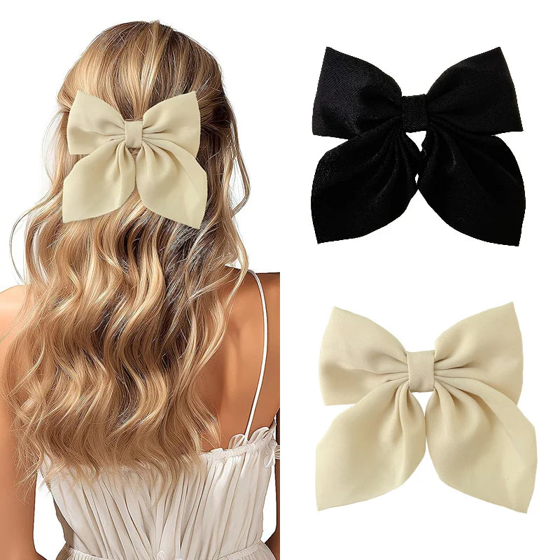 2/3/4/5 pçs meninas moda cores arco curto grampos de cabelo