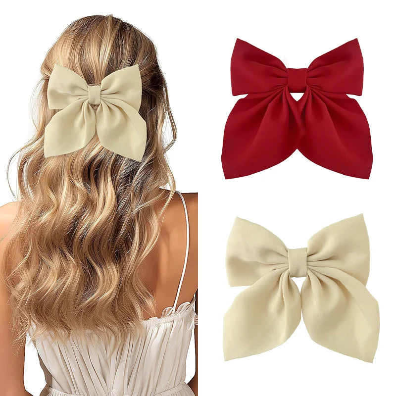 2/3/4/5 pçs meninas moda cores arco curto grampos de cabelo