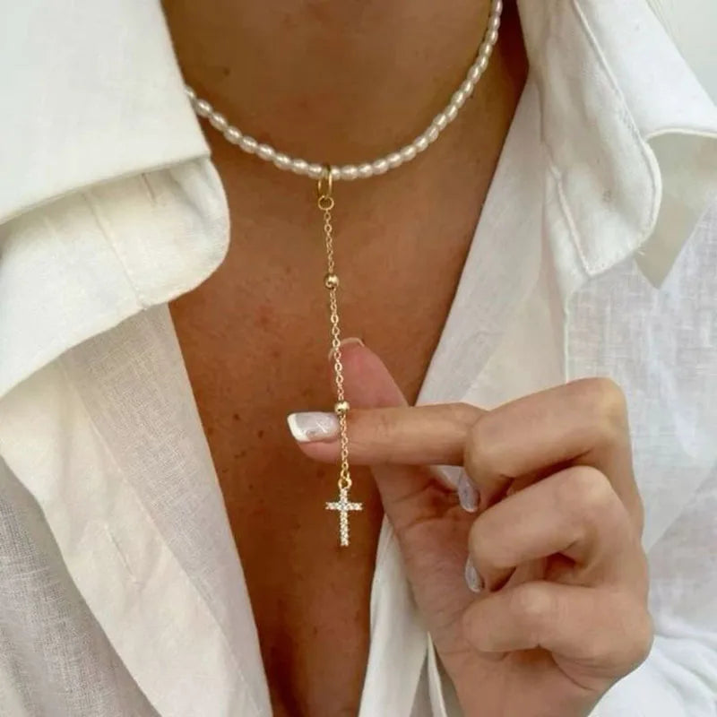 Elegante jóias concha coração pingente colar
