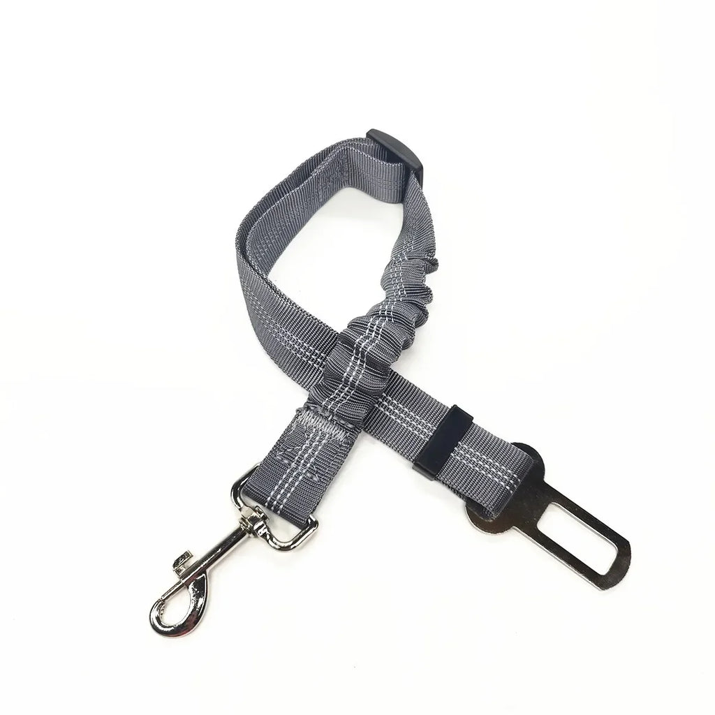 Cinto de segurança ajustável para carro, gato, cachorro, assento para animais de estimação, veículo, clipe de chumbo, alavanca de segurança, tração, coleiras para cães, acessórios para cães