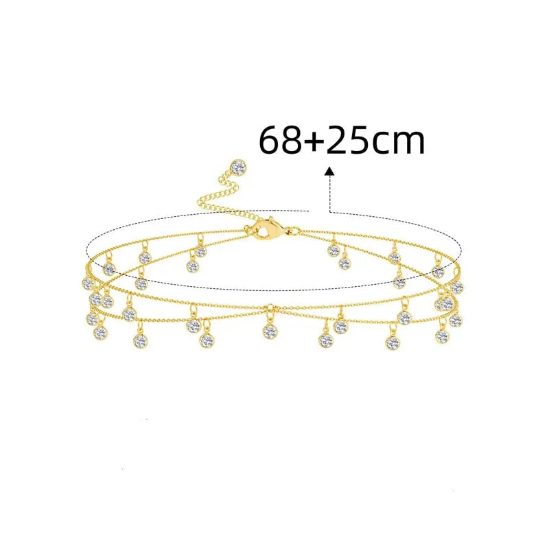 cintura corrente feminina moda cristal