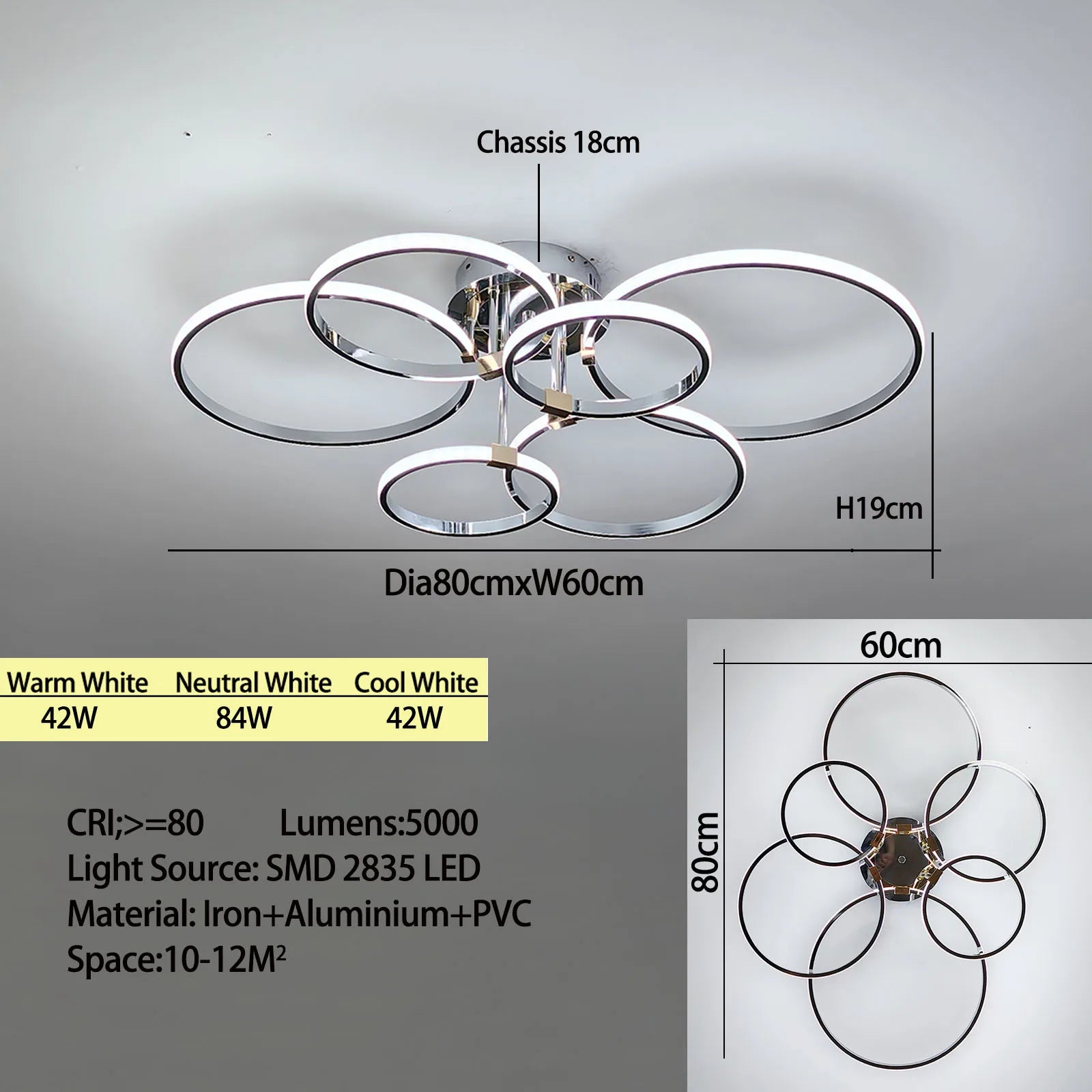 Lustre de teto moderno de led para sala de estar