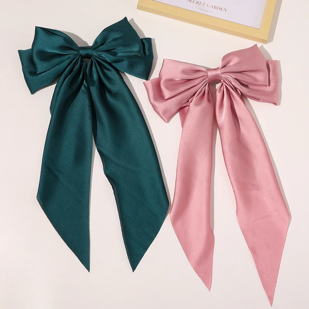 Monocromático Clip de cabelo , Grande Bowknot Presilhas