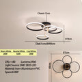 Lustre de teto moderno de led para sala de estar