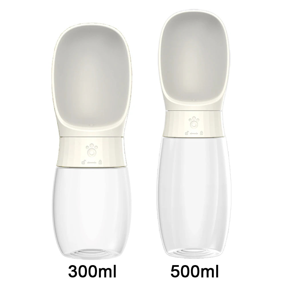 Garrafa de água portátil de 300ml 500ml para cães grandes, tigela de beber para cães pequenos, gatos, viagens, caminhadas, cachorros, dispensador de água para animais de estimação, copo para Labrador