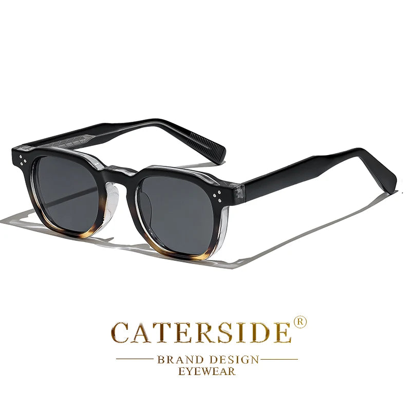 Óculos de Sol CATERSIDE Fashion Masculinos com Armação Pequena Quadrada