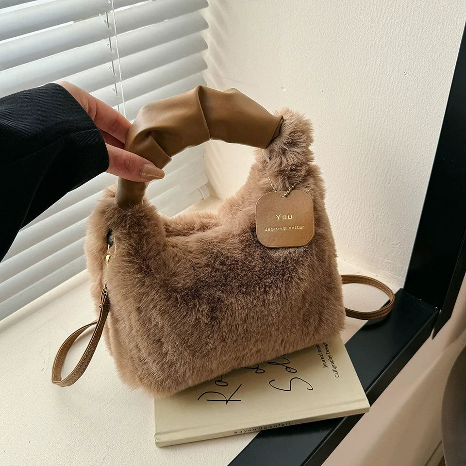 bolsas de pelúcia alça franzida pequena
