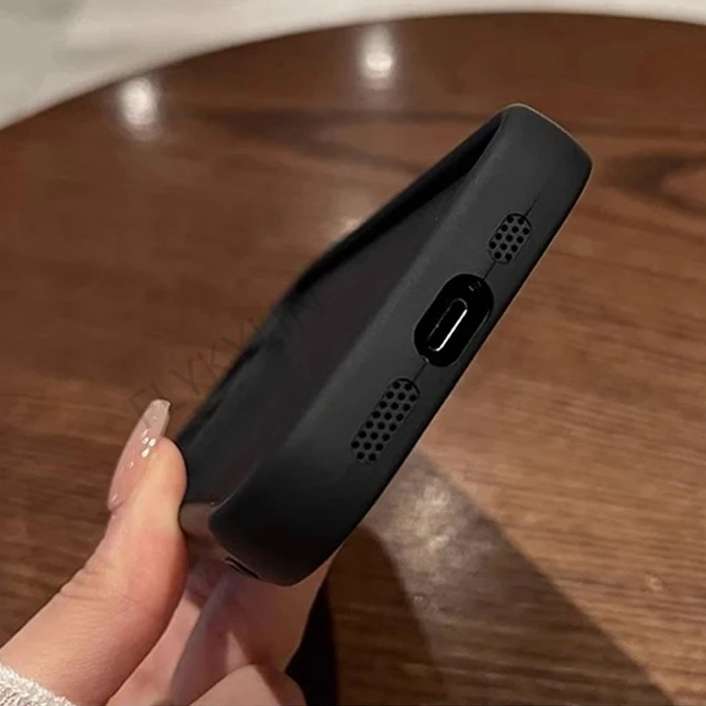 Capinha de celular Amor coração diamante espelho para iphone
