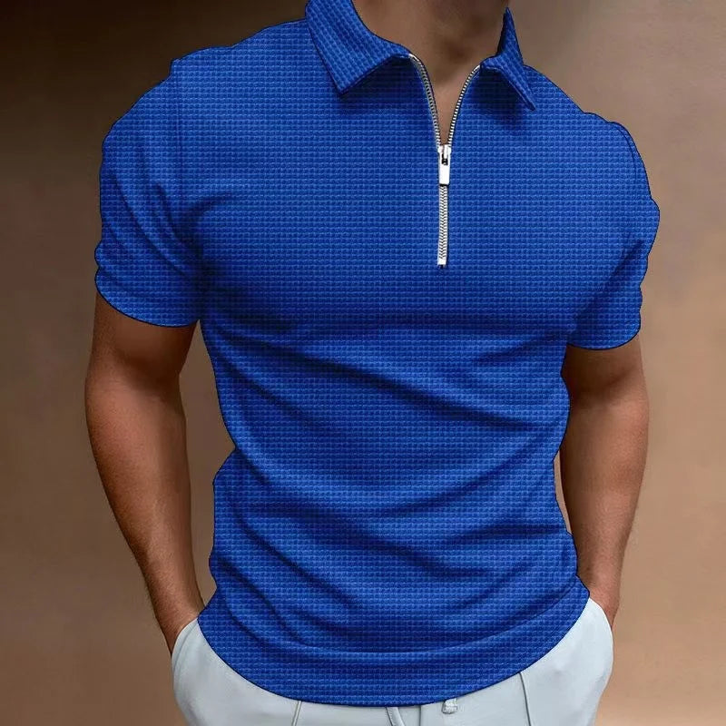 Camisa Polo Masculina com Zíper