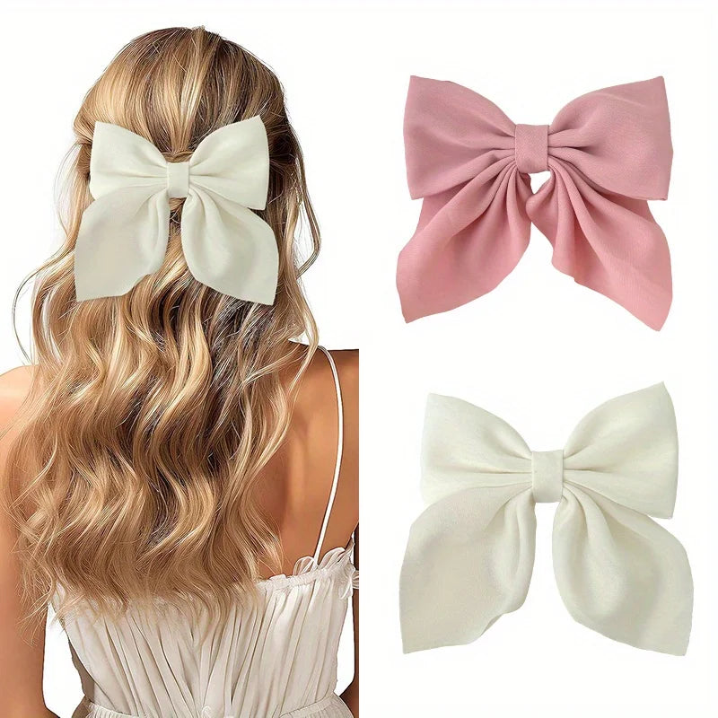 2/3/4/5 pçs meninas moda cores arco curto grampos de cabelo