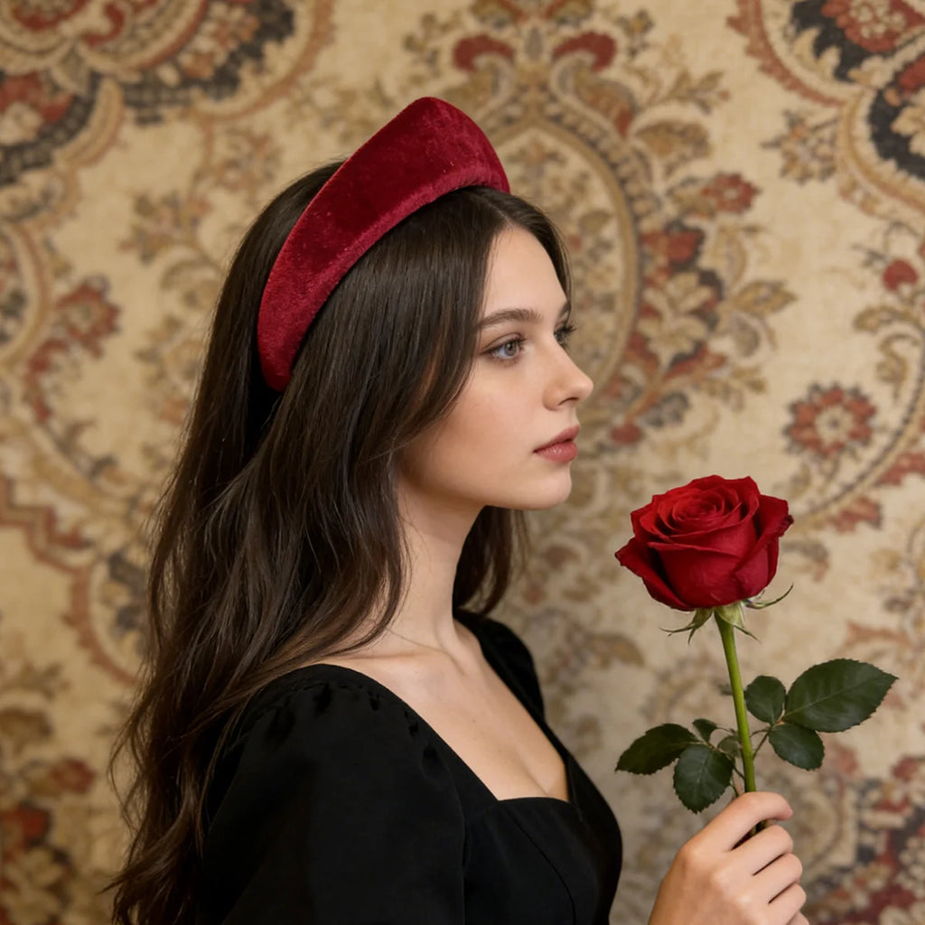 Tiara Retro Triangular Almofadada, Acessórios de Cabelo para Mulheres e Meninas