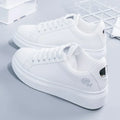 Tenis casual feminino branco respirável
