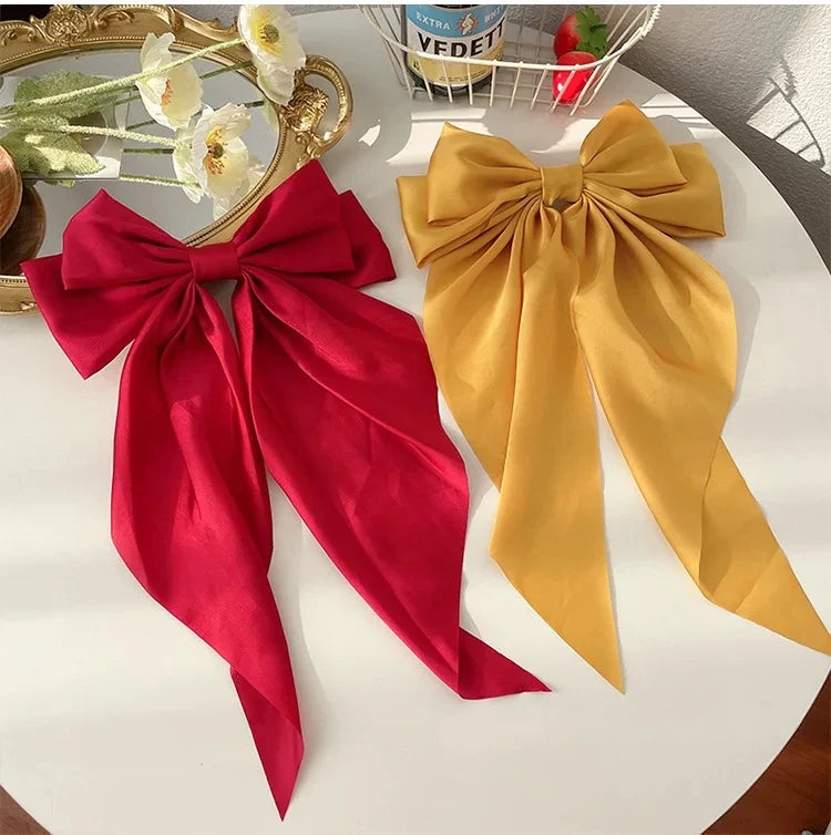 Monocromático Clip de cabelo , Grande Bowknot Presilhas