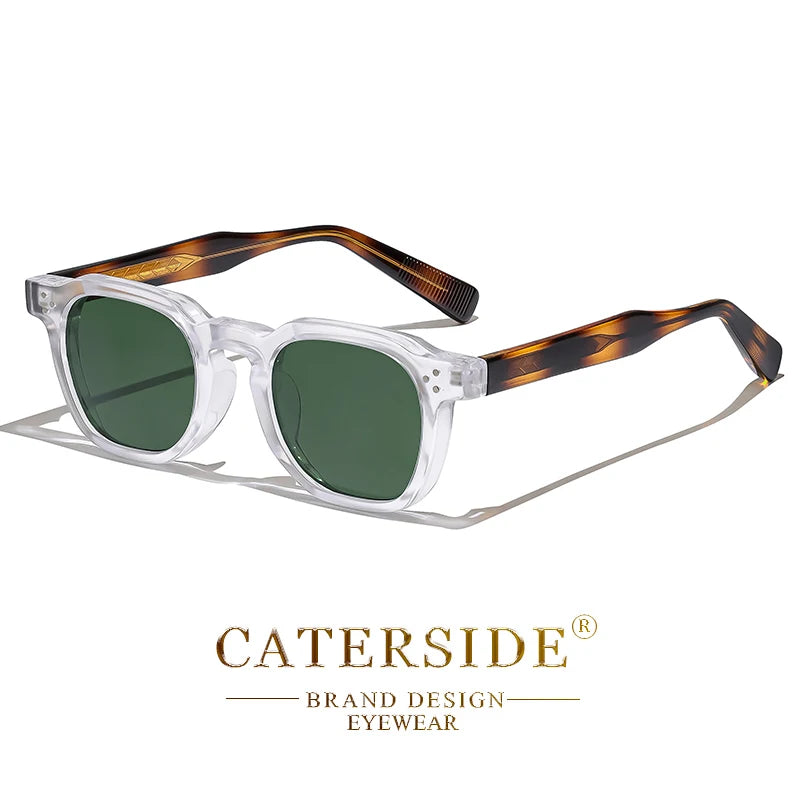 Óculos de Sol CATERSIDE Fashion Masculinos com Armação Pequena Quadrada