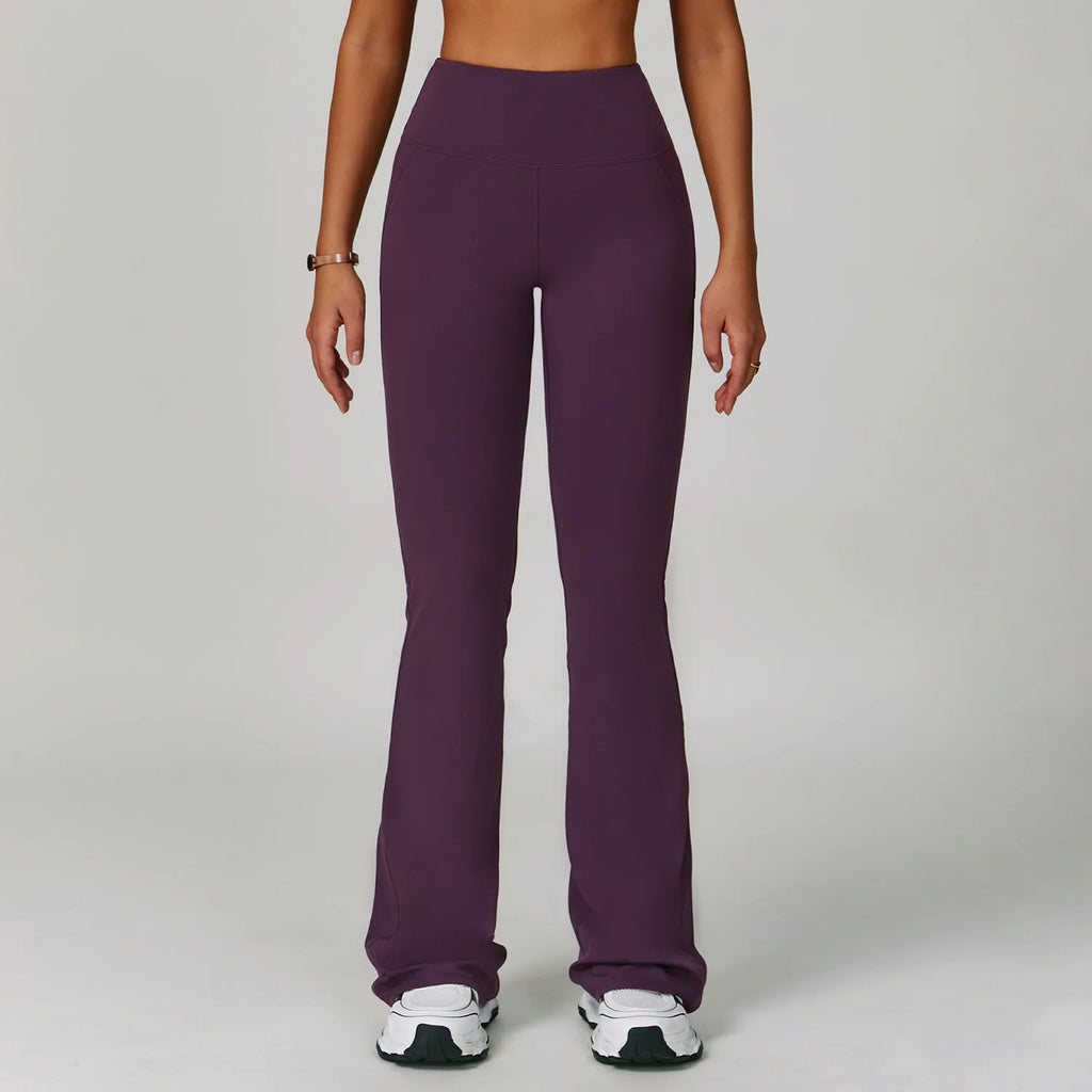 Calças de perna larga mulheres fitness legging
