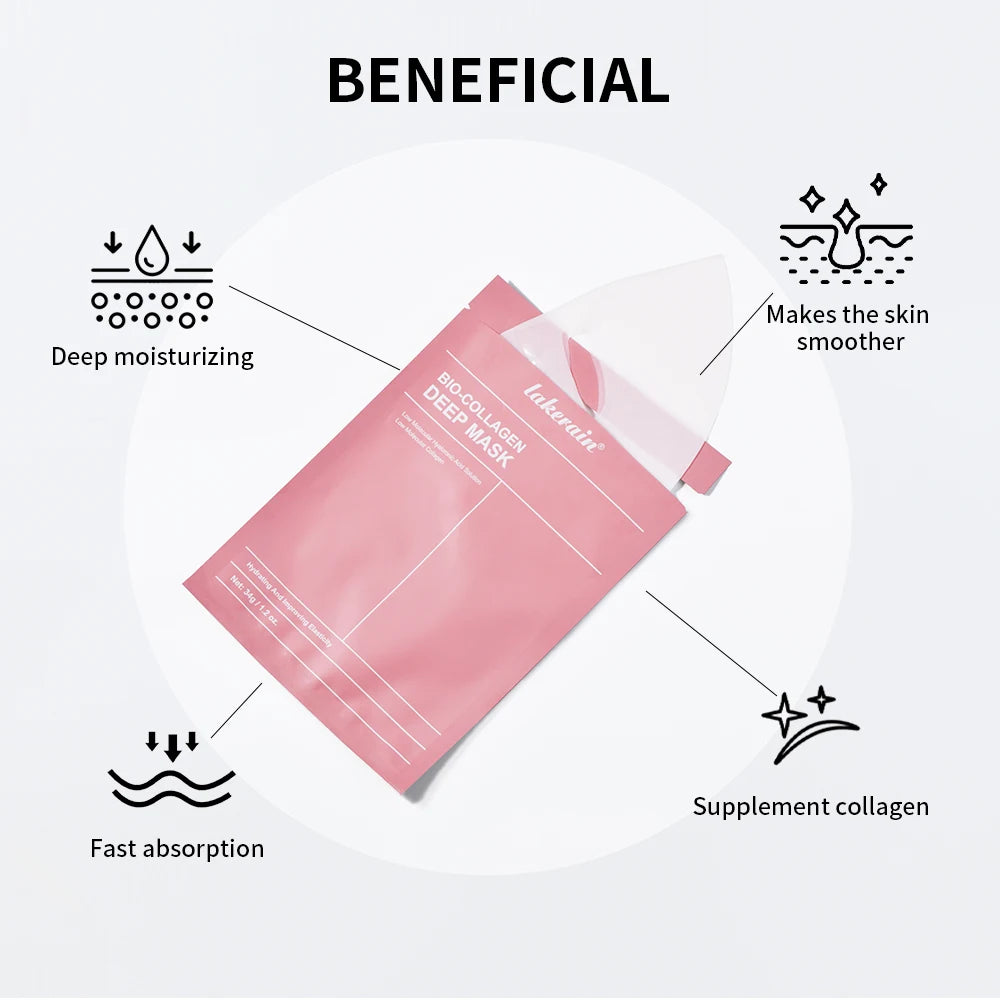 Bio-colágeno máscara facial profunda encolher poros hidratação profunda