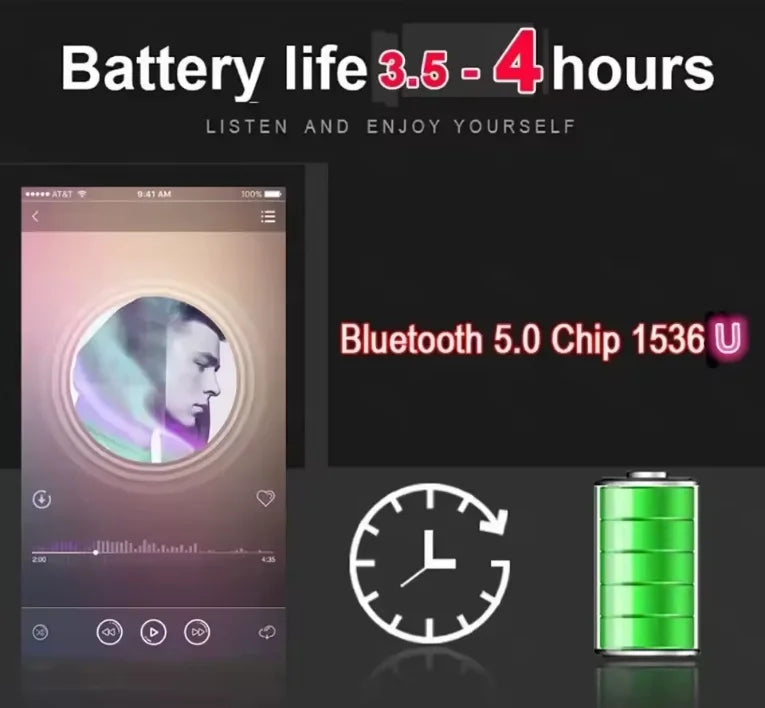 Fones de Ouvido Bluetooth Sem Fio TWS Air Pro 2026 com Redução de Ruído