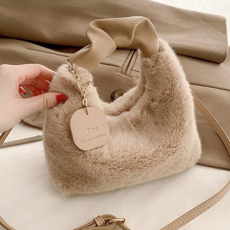 bolsas de pelúcia alça franzida pequena