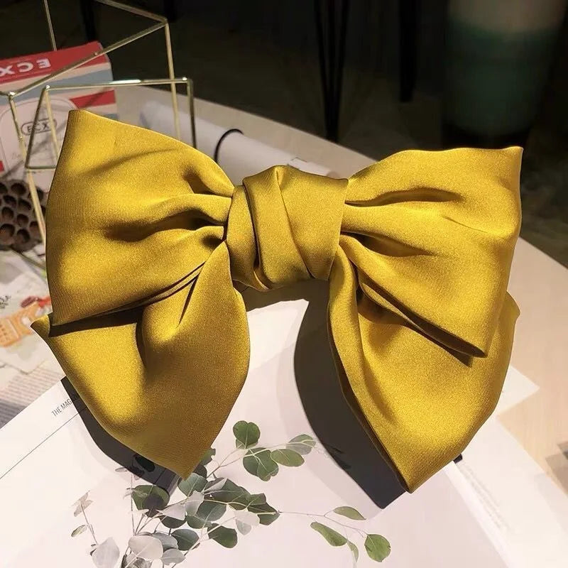 Monocromático Clip de cabelo , Grande Bowknot Presilhas