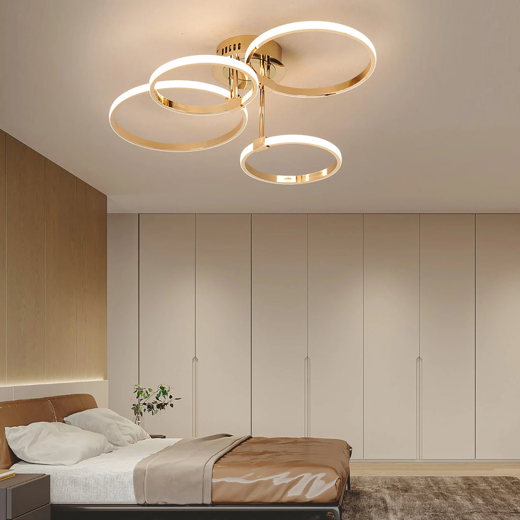 Lustre de teto moderno de led para sala de estar