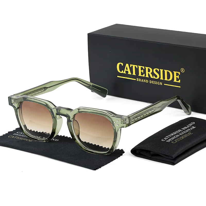 Óculos de Sol CATERSIDE Fashion Masculinos com Armação Pequena Quadrada