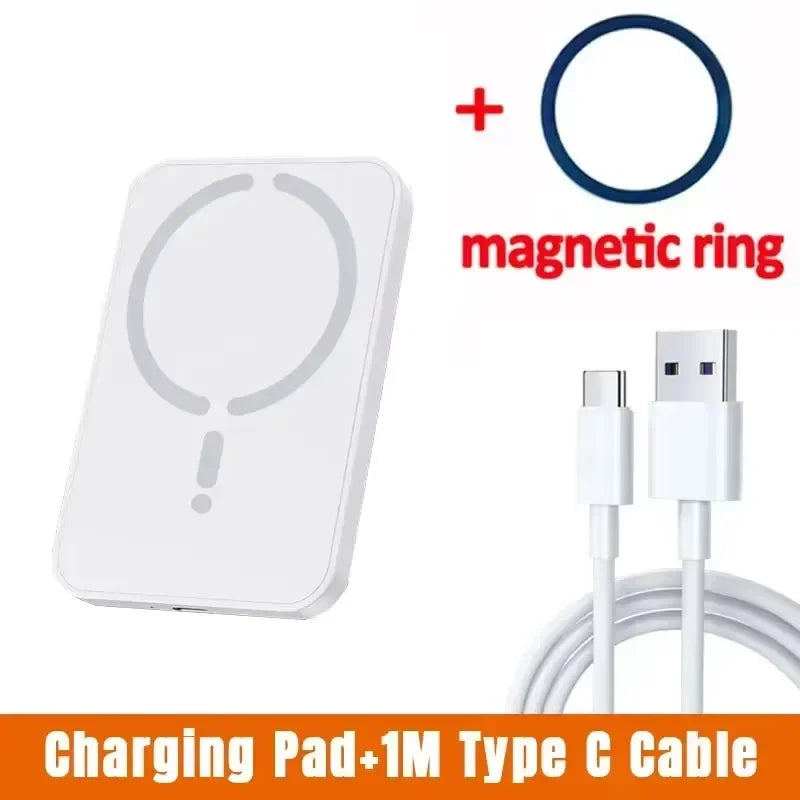 Carregamento Sem Fio Magnético para iPhone Magsafe 17 16 15 14 13 12 Pro Max