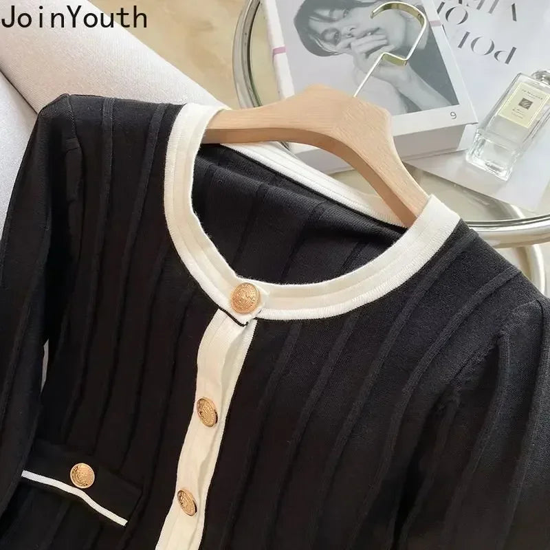 cardigan femininas o pescoço manga alargamento túnica sueter vintage