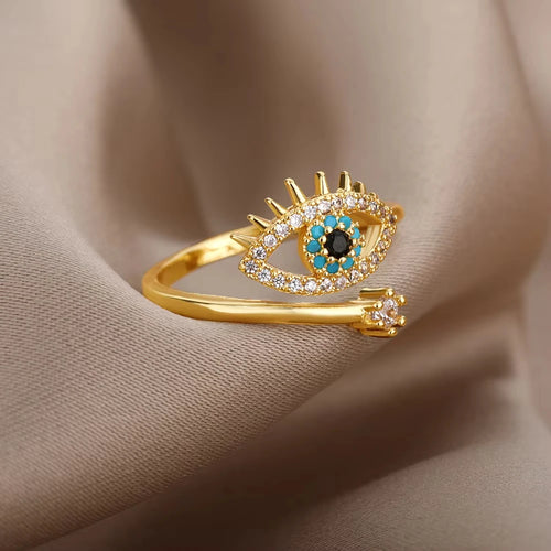 Anéis zircônia de aço inoxidável para mulheres luxo ajustavel