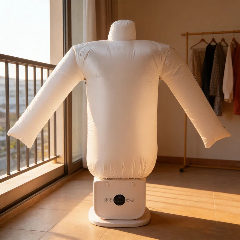 Multi-função portátil máquina de secador de roupas elétrica dobrável automático cabide ferro a vapor uso doméstico habitação de plástico