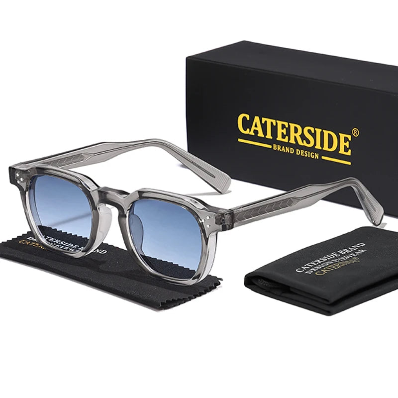 Óculos de Sol CATERSIDE Fashion Masculinos com Armação Pequena Quadrada
