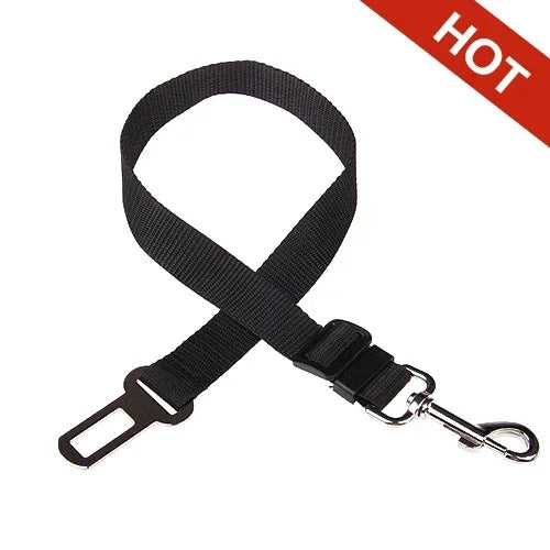 Cinto de segurança ajustável para carro, gato, cachorro, assento para animais de estimação, veículo, clipe de chumbo, alavanca de segurança, tração, coleiras para cães, acessórios para cães